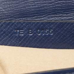 Pre Owned Givenchy Navy Blue Leather Mini Pandora Box Crossbody Bag