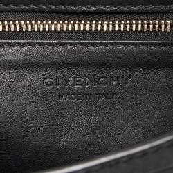 Pre Owned Givenchy Black Croc Embossed Leather Nobile Crossbody Bag 