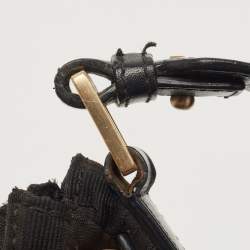 Pre Owned Givenchy Black Monogram Canvas and Leather Double Pocket Shoulder Bag