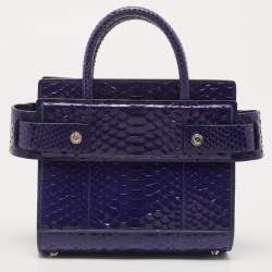 Givenchy Blue Shine Python Mini Horizon Crossbody Bag