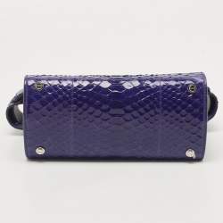 Givenchy Blue Shine Python Mini Horizon Crossbody Bag