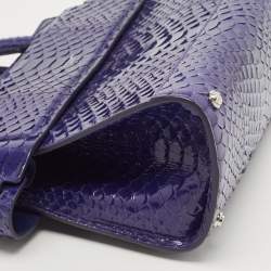Givenchy Blue Shine Python Mini Horizon Crossbody Bag
