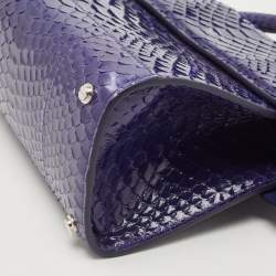 Givenchy Blue Shine Python Mini Horizon Crossbody Bag