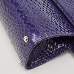 Givenchy Blue Shine Python Mini Horizon Crossbody Bag