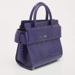 Givenchy Blue Shine Python Mini Horizon Crossbody Bag