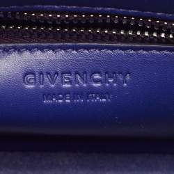 Givenchy Blue Shine Python Mini Horizon Crossbody Bag