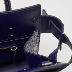 Givenchy Blue Shine Python Mini Horizon Crossbody Bag