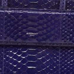 Givenchy Blue Shine Python Mini Horizon Crossbody Bag