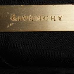 Pre Owned Givenchy Black Monogram Canvas and Leather Satchel