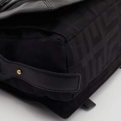 Pre Owned Givenchy Black Monogram Canvas and Leather Satchel