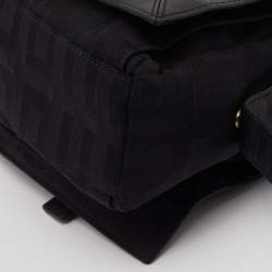 Pre Owned Givenchy Black Monogram Canvas and Leather Satchel