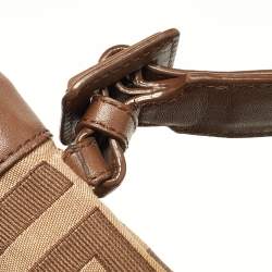 Givenchy Brown Monogram Canvas and Leather Top Handle Bag