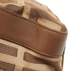 Givenchy Brown Monogram Canvas and Leather Top Handle Bag