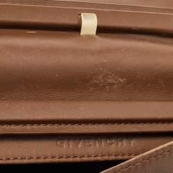 Givenchy Brown Monogram Canvas and Leather Top Handle Bag
