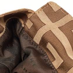 Givenchy Brown Monogram Canvas and Leather Top Handle Bag