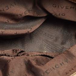Givenchy Brown Monogram Canvas and Leather Top Handle Bag