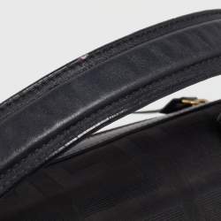 Givenchy Black Monogram Canvas and Leather Top Handle Bag