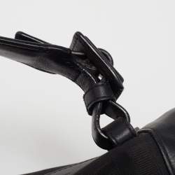 Givenchy Black Monogram Canvas and Leather Top Handle Bag