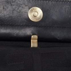 Givenchy Black Monogram Canvas and Leather Top Handle Bag