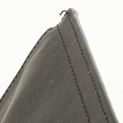 Pre Owned Givenchy Black Leather Graphic Print Zip Pouch