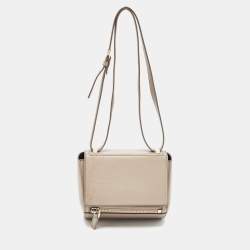 مملوكة مسبقًا Givenchy Beige Leather Mini Pandora Box Crossbody Bag
