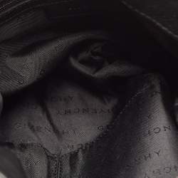 Pre Owned Givenchy Black/Grey Monogram Canvas and Leather Hobo
