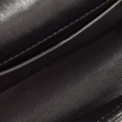 Pre Owned Givenchy Black Quilted Leather 4G Logo Flap Crossbody Bag