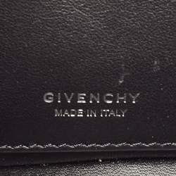 Pre Owned Givenchy Black Quilted Leather 4G Logo Flap Crossbody Bag