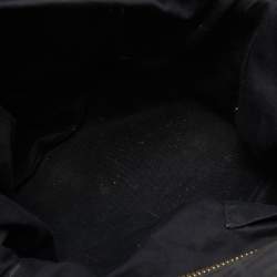 Pre Owned Givenchy Black Monogram Canvas and Leather Zip Satchel