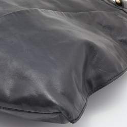 Givenchy Black Leather Ruched Hobo