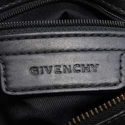 Givenchy Black Leather Ruched Hobo
