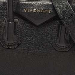 Pre Owned Givenchy Black Leather Mini Antigona Satchel