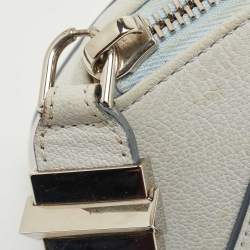 Pre Owned Givenchy Pale Blue Leather Antigona Wristlet Clutch