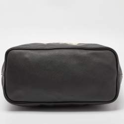 Pre Owned Givenchy Black Bambi Print Coated Canvas and Leather Antigona Shopper Tote