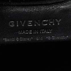 Pre Owned Givenchy Black Bambi Print Coated Canvas and Leather Antigona Shopper Tote