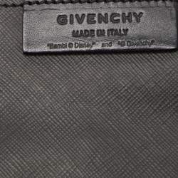 Pre Owned Givenchy Black Bambi Print Coated Canvas and Leather Antigona Shopper Tote