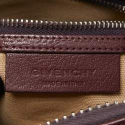 Pre Owned Givenchy Burgundy Leather Small Antigona Satchel