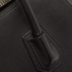 Pre Owned Givenchy Black Leather Medium Antigona Satchel