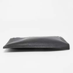 Pre Owned Givenchy Black Leather Antigona Zip Clutch