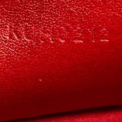 Pre Owned Givenchy Red Satin Mini Kenny Shoulder Bag