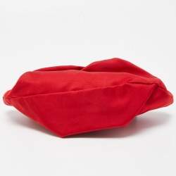 Pre Owned Givenchy Red Satin Mini Kenny Shoulder Bag