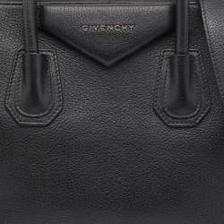 Pre Owned Givenchy Black Leather Small Antigona Satchel
