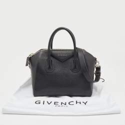 Pre Owned Givenchy Black Leather Small Antigona Satchel