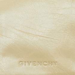 Givenchy Beige Leather Flap Compact Wallet