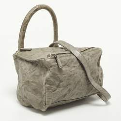 Givenchy Grey Leather Medium Pandora Top Handle Bag