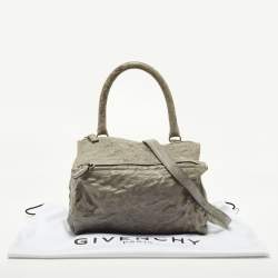 Givenchy Grey Leather Medium Pandora Top Handle Bag