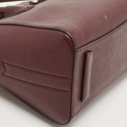 Pre Owned Givenchy Burgundy Leather Mini Antigona Satchel