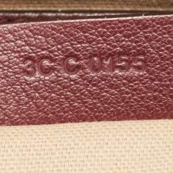 Pre Owned Givenchy Burgundy Leather Mini Antigona Satchel