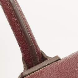 Pre Owned Givenchy Burgundy Leather Mini Antigona Satchel