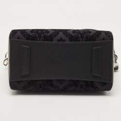 مملوكة مسبقًا Givenchy Black Leather and Velvet Small Devore Antigona Satchel